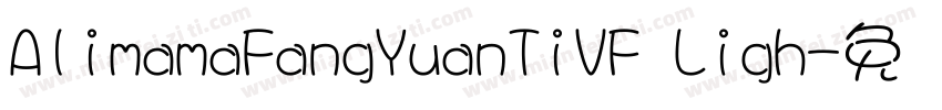 AlimamaFangYuanTiVF Ligh字体转换